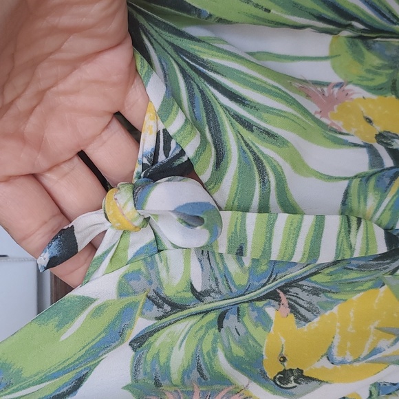 June & Hudson Tropical Exotic Bird Strappy Jumpsuit - Picture 4 of 5
